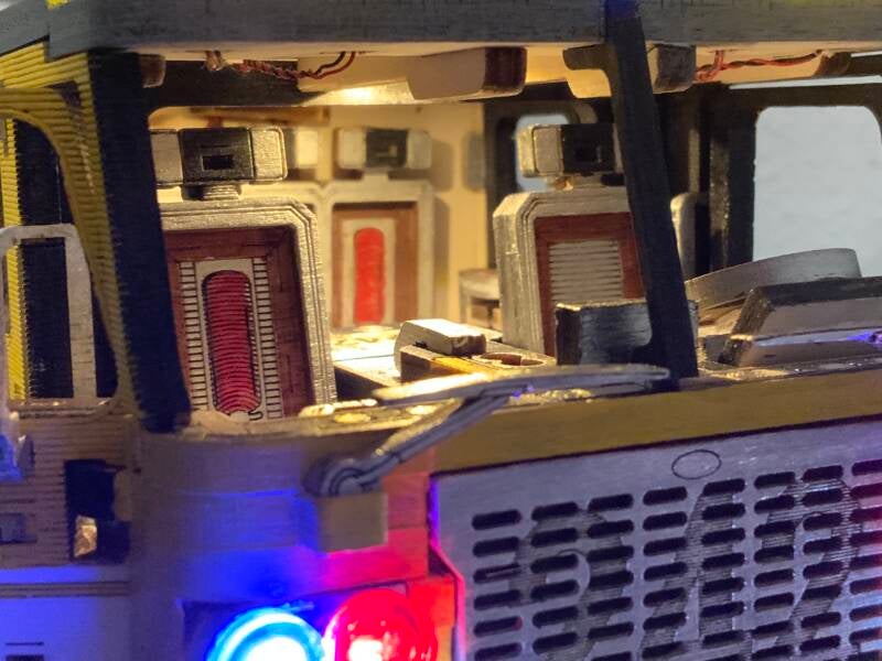 Wood Trick Rescue Firetruck, mechanisch bouwpakket, brandweerwagen model, modelbouw, hout bouwpakket.