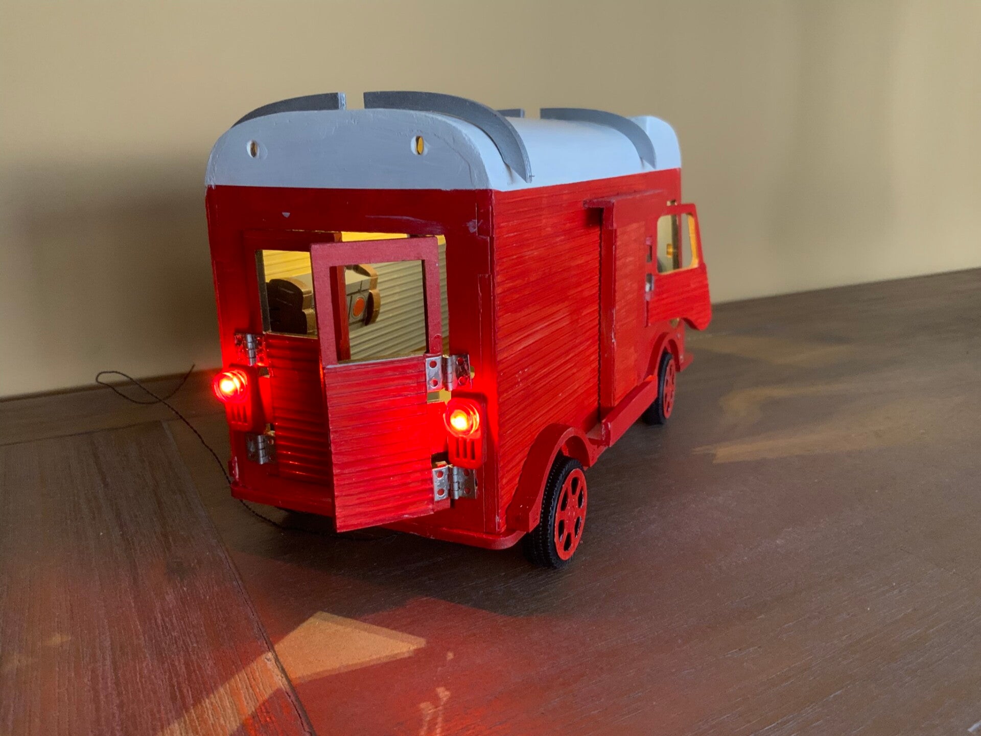 Citroën HY Brandweerwagen – eindresultaat schaalmodel