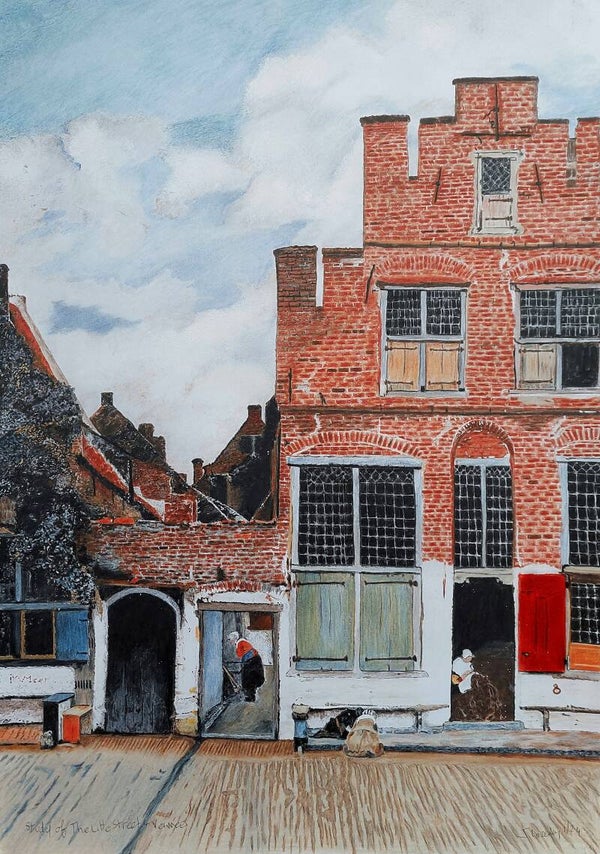 Study of The Little Street by Vermeer - Only one available
