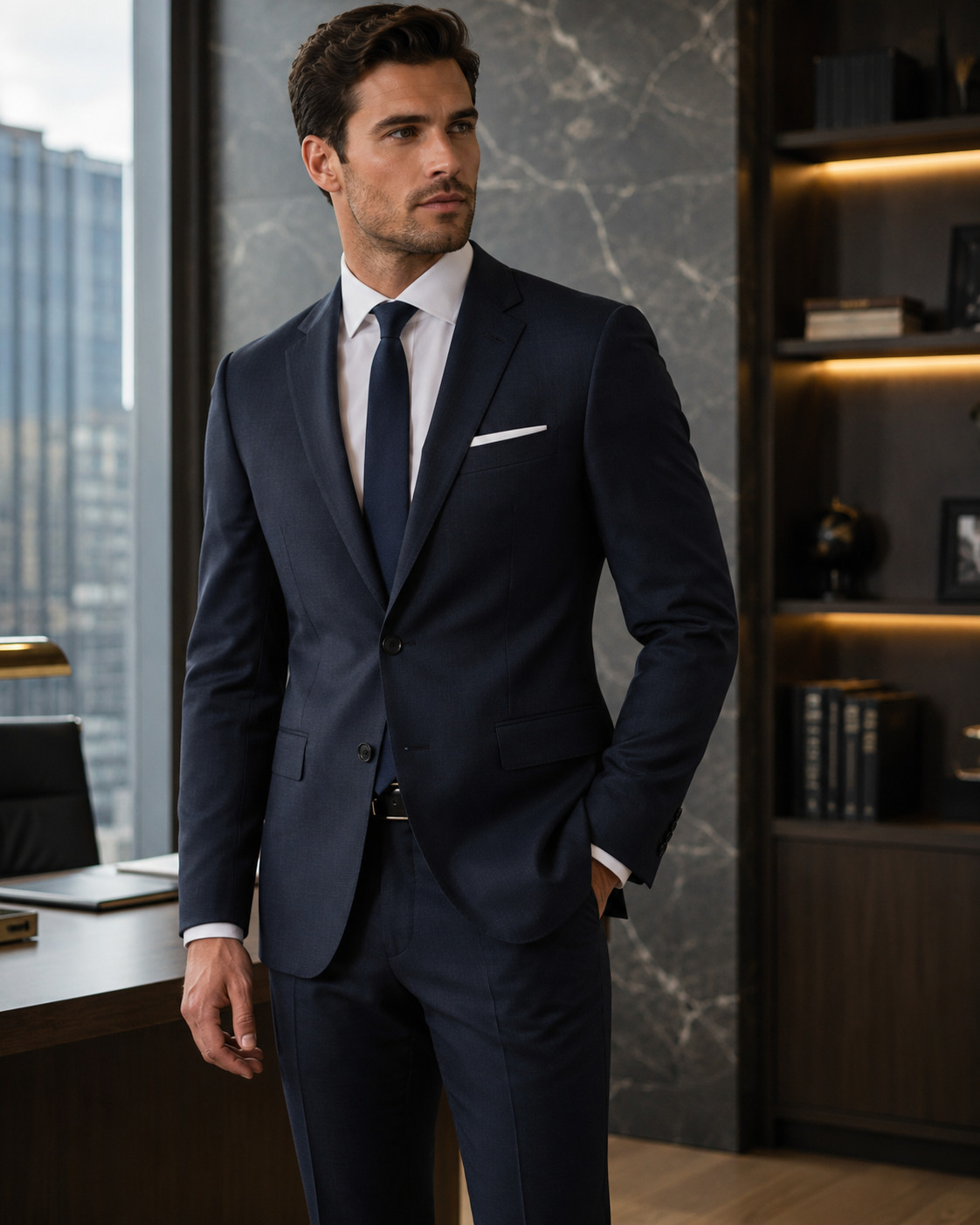 Classic Business Suit – Men