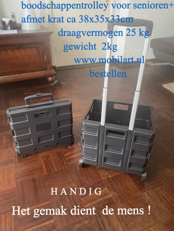 Boodschappentrolley voor senioren.++