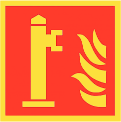 Bord hydrant oplichtend 20x20cm