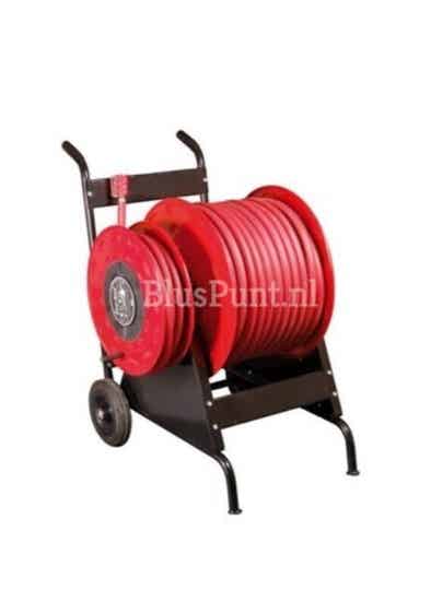 Brandhaspel verrijdbaar 50 meter aanvoerslang x 30 meter brandslang