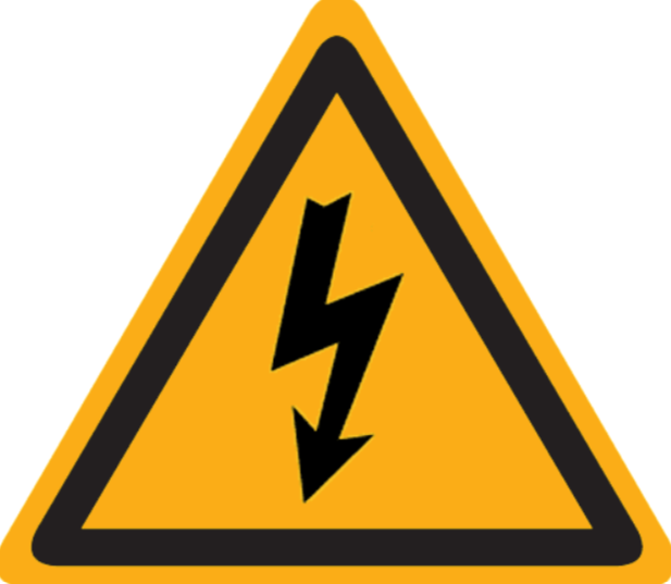 Sticker elektrische spanning (40x40cm)