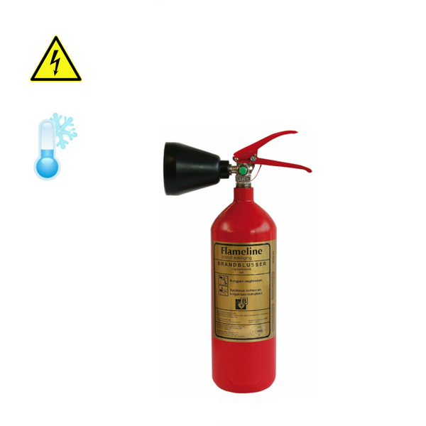 Aanbieding koolzuursneeuw brandblusser 2-kilo
