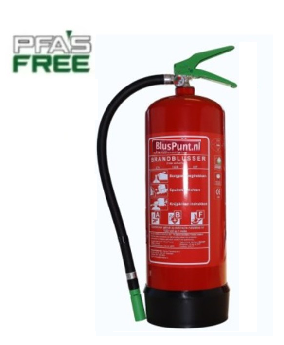 27A-144B-40F 6-liter sproeischuimblusser PFAS VRIJ (ook vetblusser)