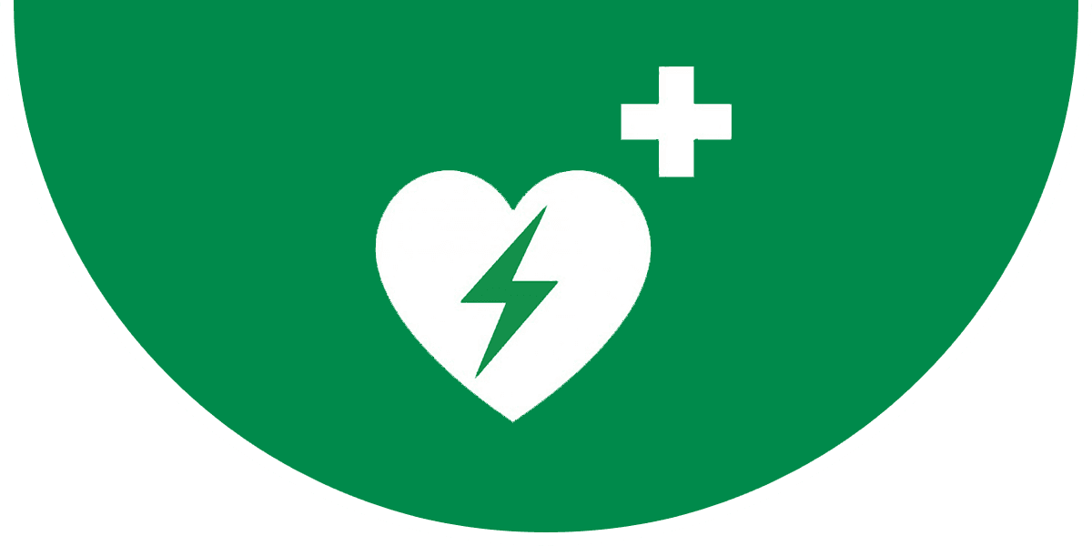 Vloersticker AED locatie 70x35cm