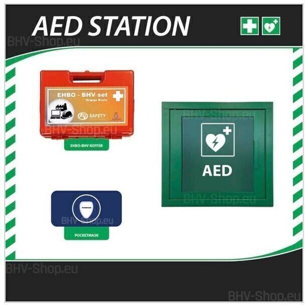 AED wand excl. AED met indoor kast