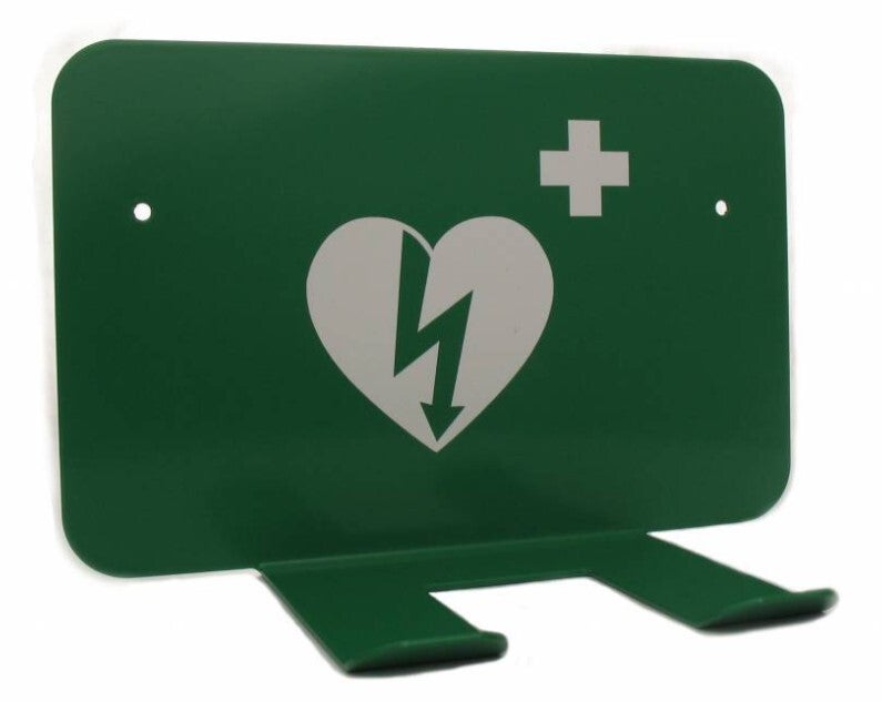 AED wandbeugel met AED symbool
