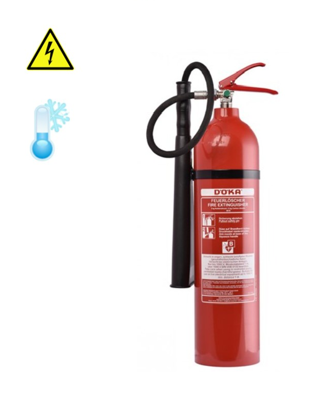 CO2-brandblusser 5kg aluminium budget