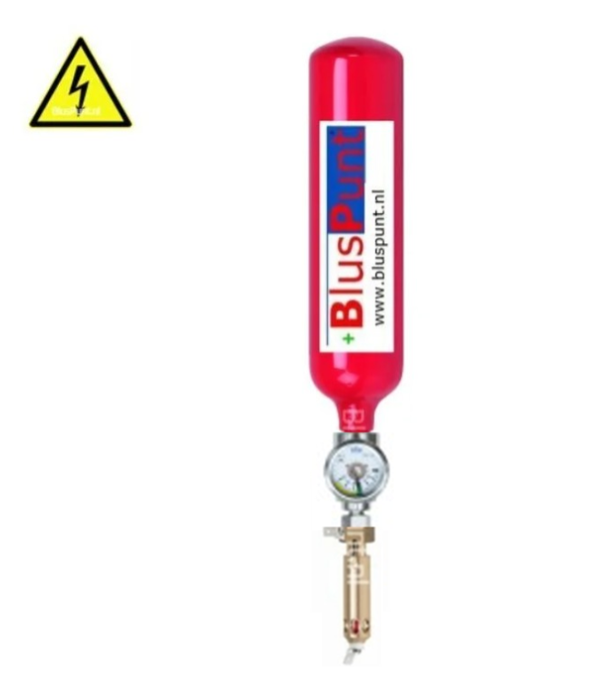 Brandblusser Novec blusgas automatisch 68º (0.06m3) INFRA, PLC, ICT kasten met signalering en drukmeter