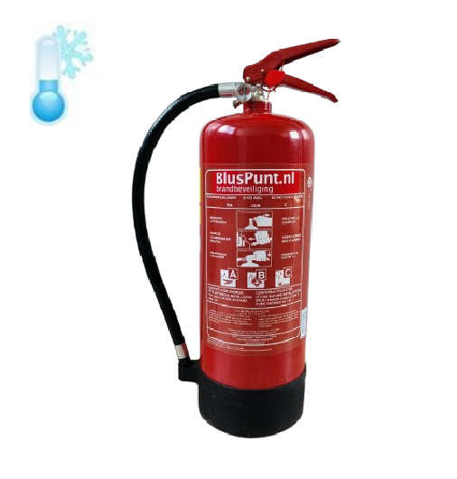55A-233B ABC poederblusser 6-kilo Belgie norm blusser vorstvrij -30