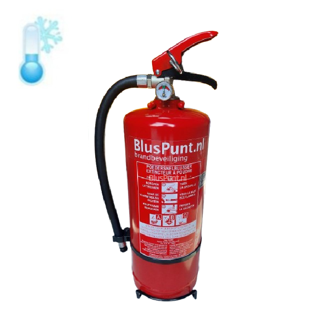 21A-144B ABC poederblusser 3-kilo Belgie norm blusser vorstvrij -30