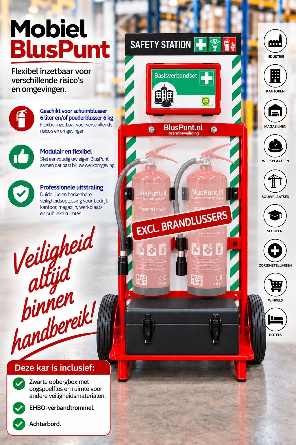 BHV wagen excl. brandblussers
