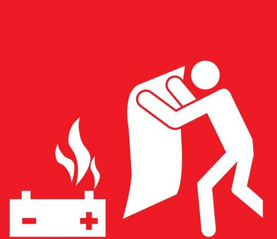 Bord accublusdeken 20x20cm