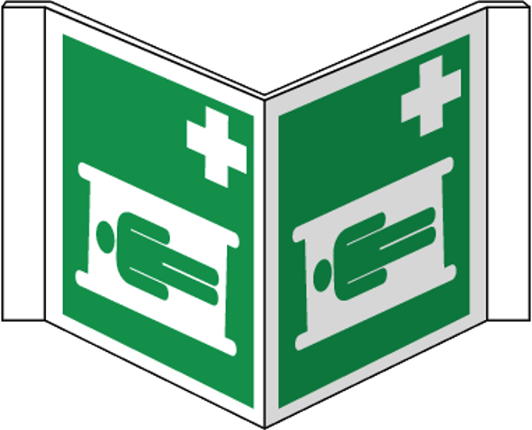 Bord brancard 40x20cm (panorama) EN-ISO7010