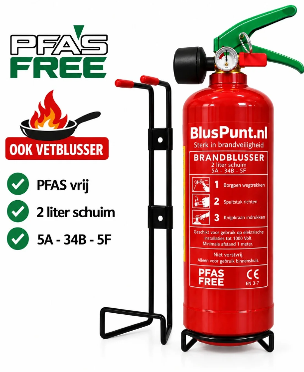 Brandblusser kerstboom schuim 2-liter ABF