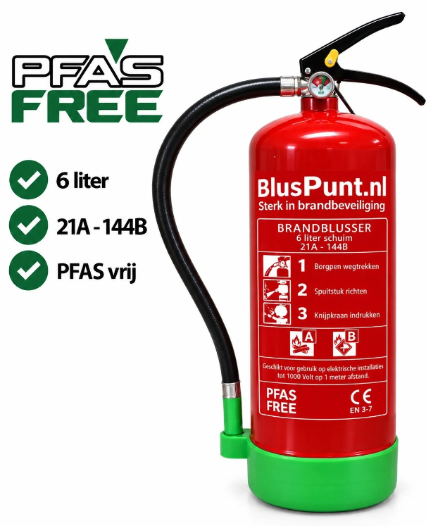 Brandblusser kerstboom schuim 6-liter AB actie