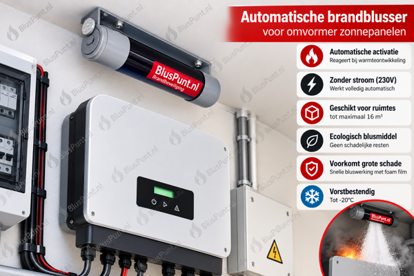 Brandblusser omvormer zonnepanelen