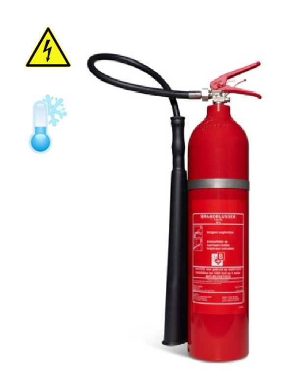 CO2-brandblusser 5kg anti-magnetisch