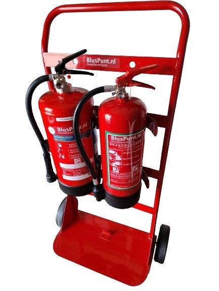 Brandblusserkar metaal t.b.v. twee brandblussers