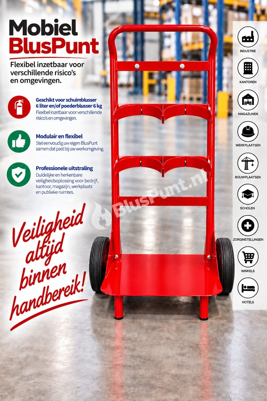 Brandblusserkar metaal excl. brandblussers