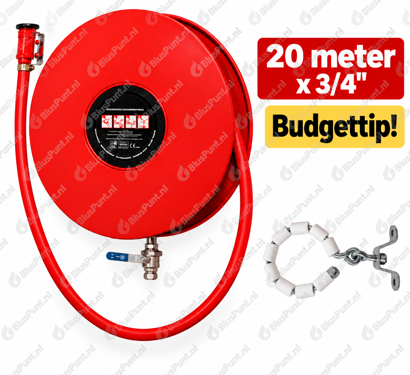 Brandhaspel 20 meter x 3/4 budget