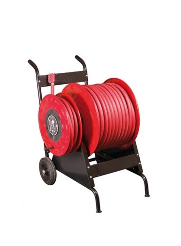 Brandhaspelwagen 50 meter aanvoerslang x 30 meter brandslang