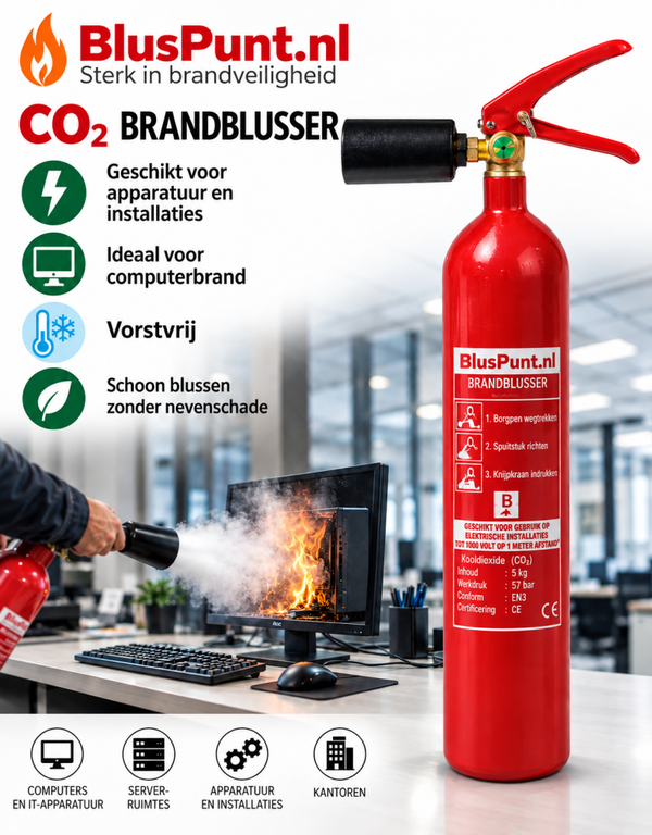 Brandblusser serverruimte 2kg premium