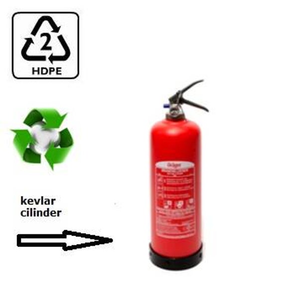 Roestvrije brandblusser schuimblusser 2-liter onderhoudsarm