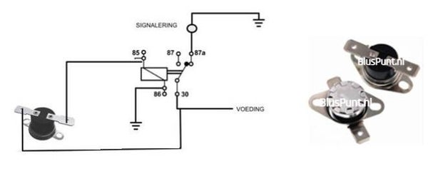 Normally closed schakeling