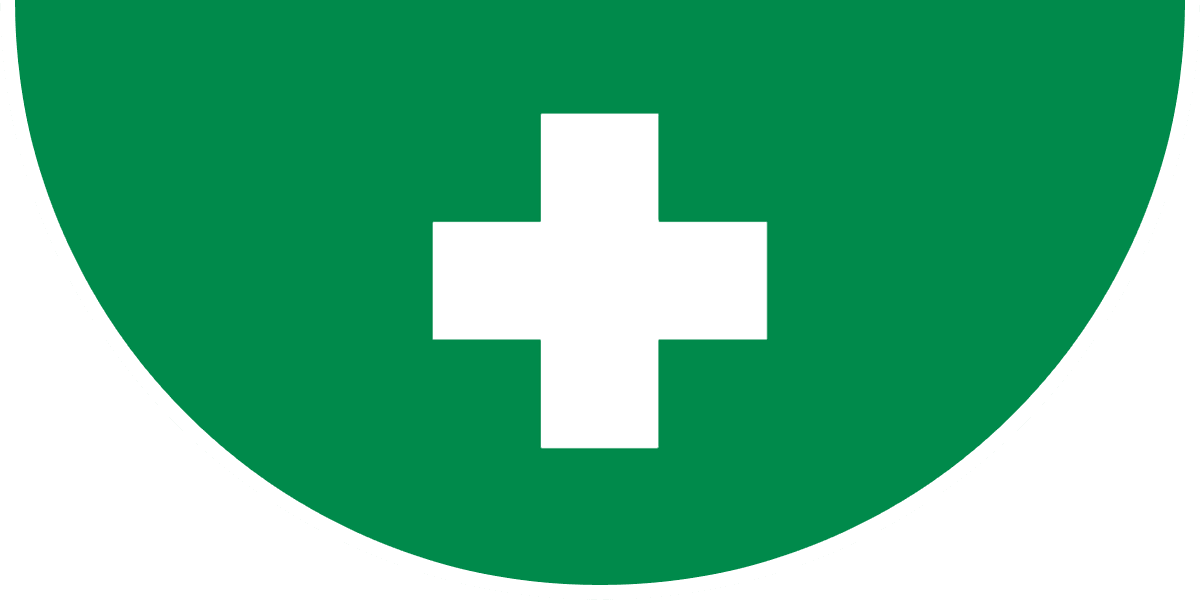 Vloersticker EHBO locatie 70x35cm