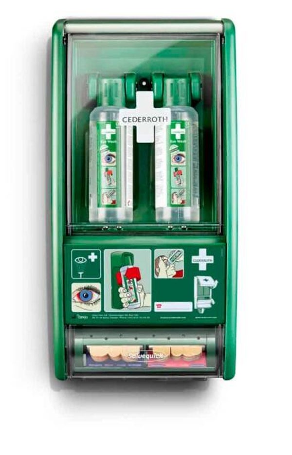 EHBO paneel oogdouche en pleisters