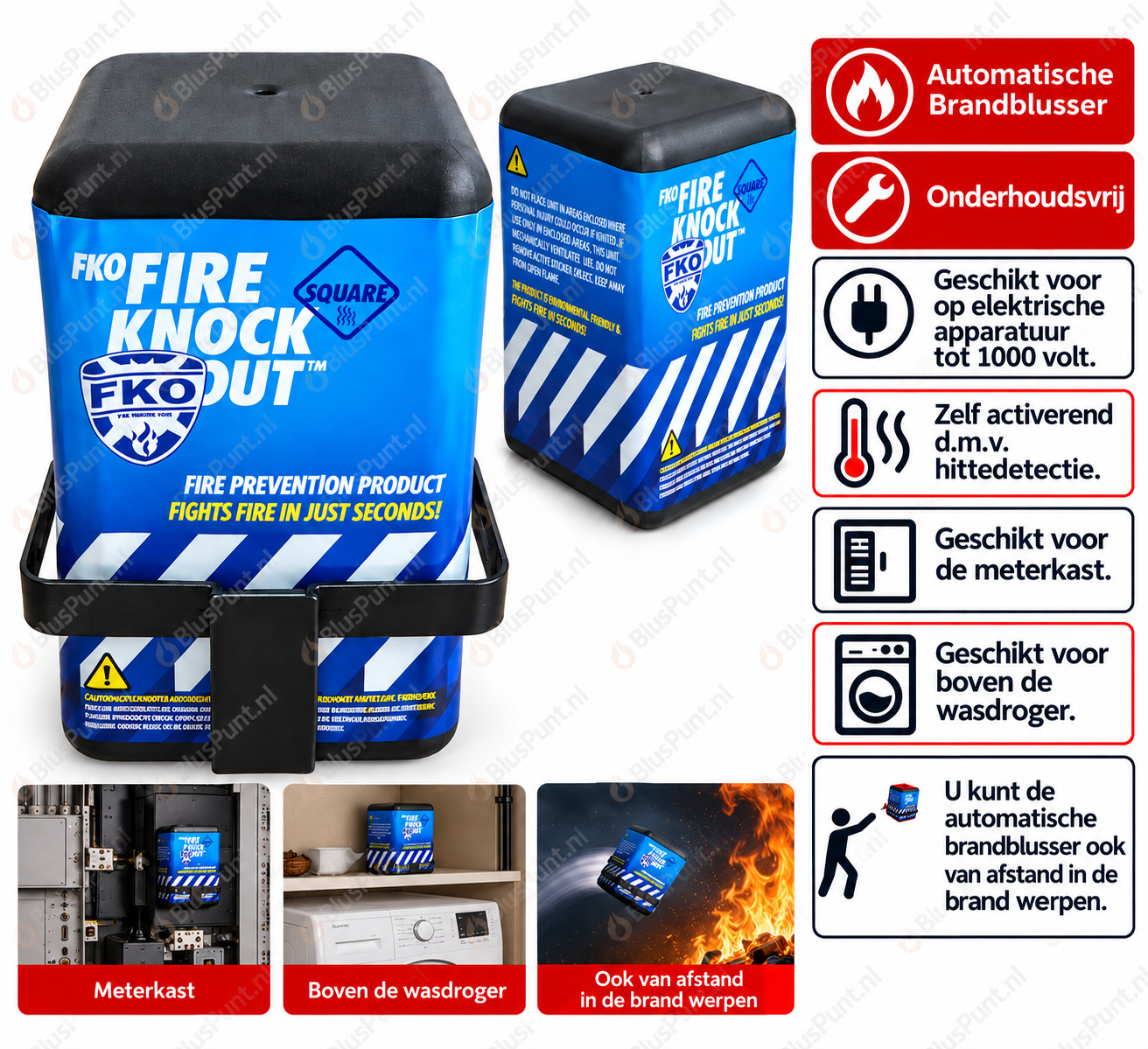 Automatische brandblusser FKO1 onderhoudsvrij