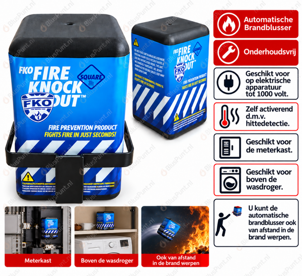 Automatische brandblusser FKO1 onderhoudsvrij