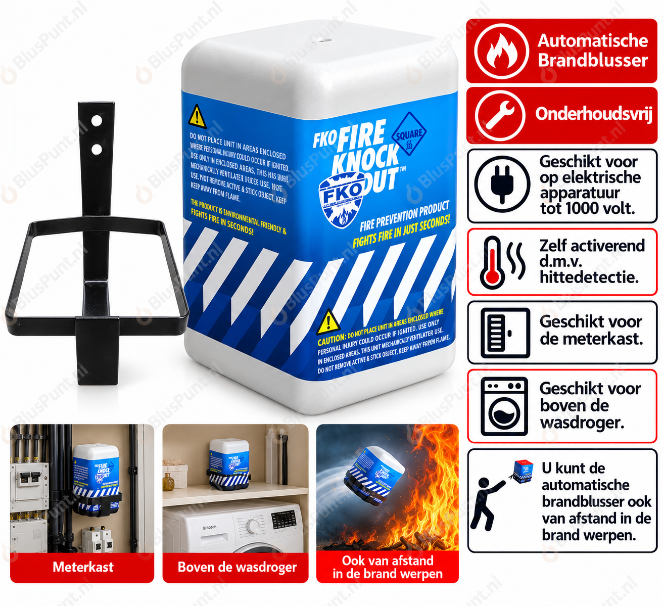 Automatische brandblusser FKO2 onderhoudsvrij