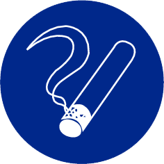 Bord verplichte rookzone Ø400mm