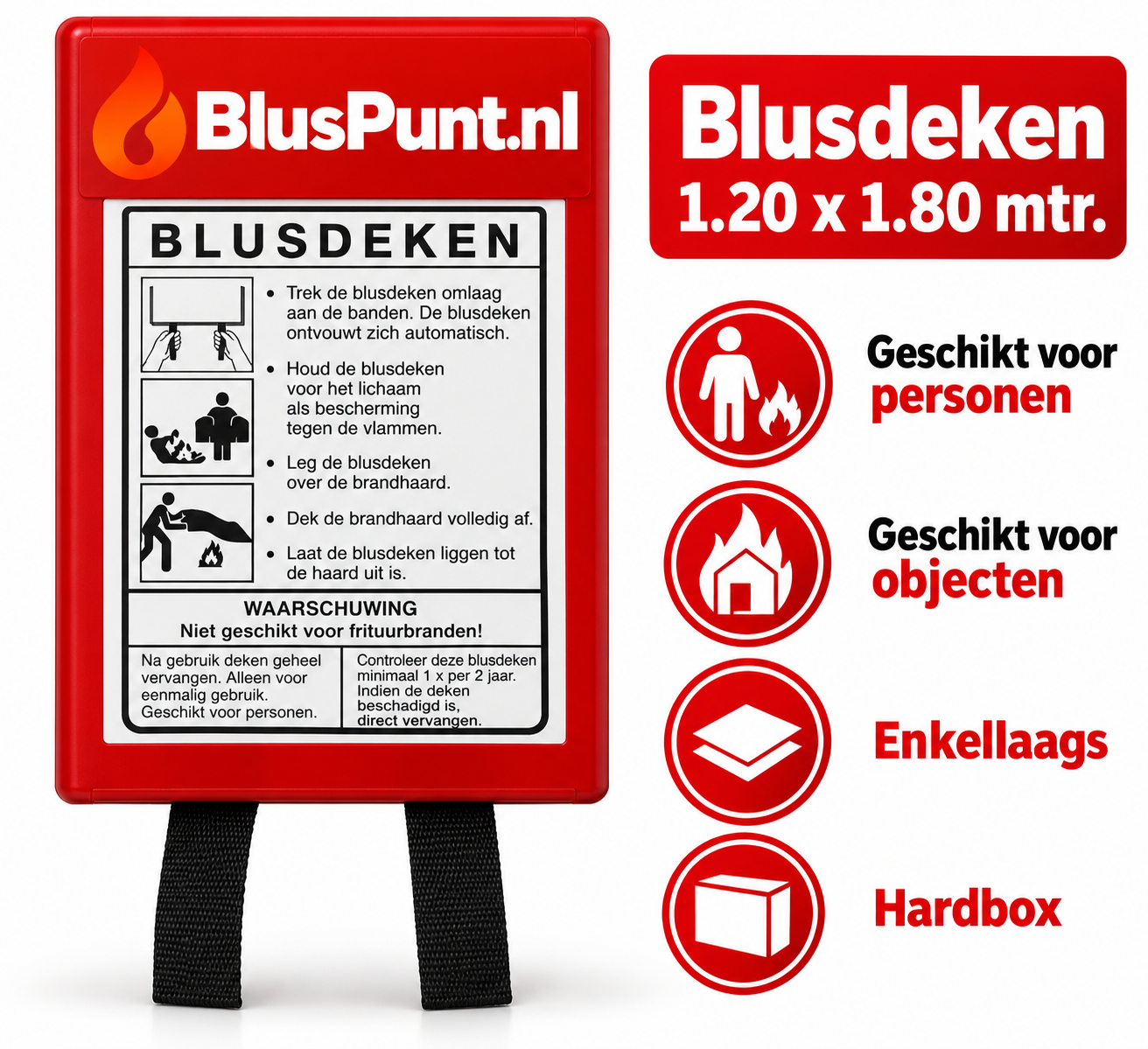 Blusdeken 1.20 x 1.80 mtr (hardbox - enkelaags) personen - objecten