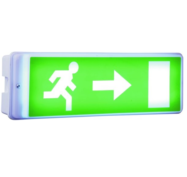 LED noodverlichting armatuur wandmontage