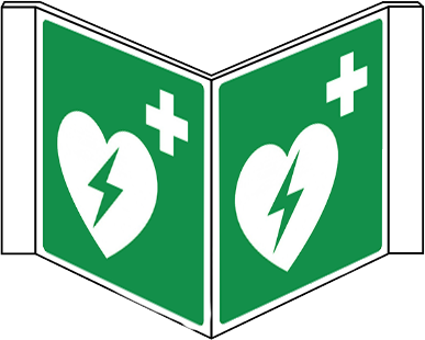 AED bord 30x15cm (panorama)