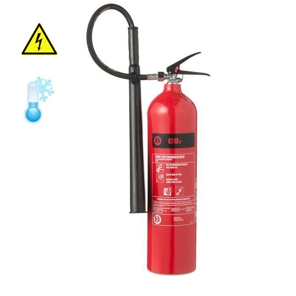 Koolzuurgasblusser 5-kilo 89B vorstvrij -20°