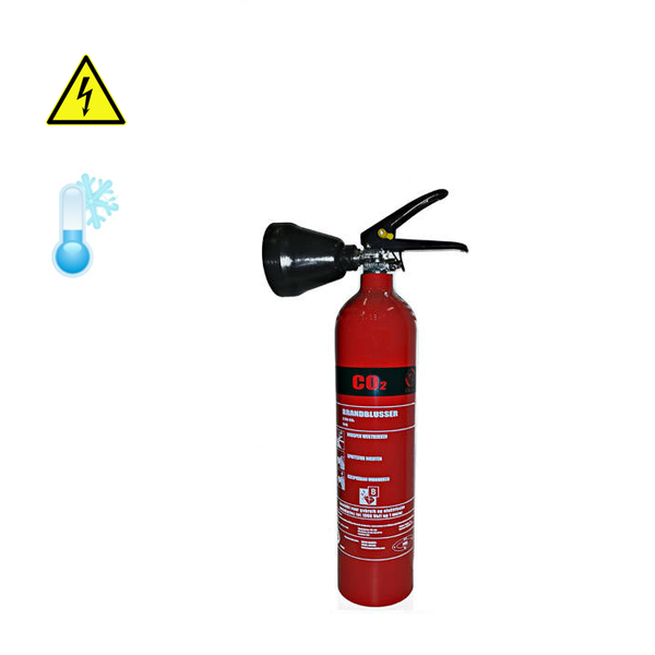Koolzuurgasblusser 2-kilo 34B vorstvrij -20°