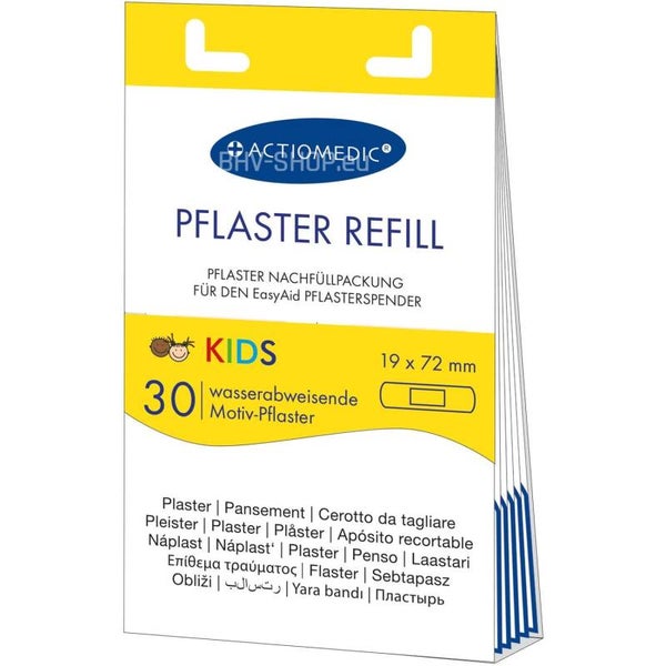 Navulling pleisterdispenser inclusief 90 kinderpleisters (aantal 3-stuks)