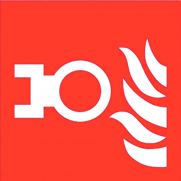 Sticker Droge Blusleiding 20x20cm NEN-EN-ISO7010