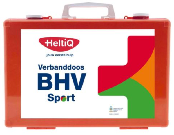 Verbanddoos BHV Sport met 6-modules (oranje)