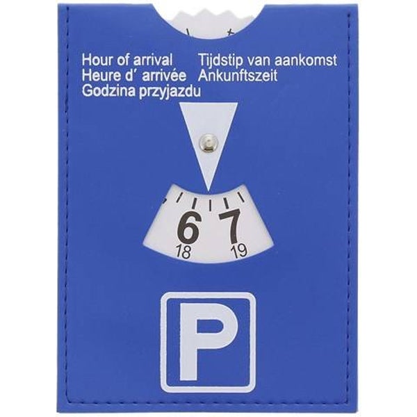 Blauwe kaart parkeerschijf