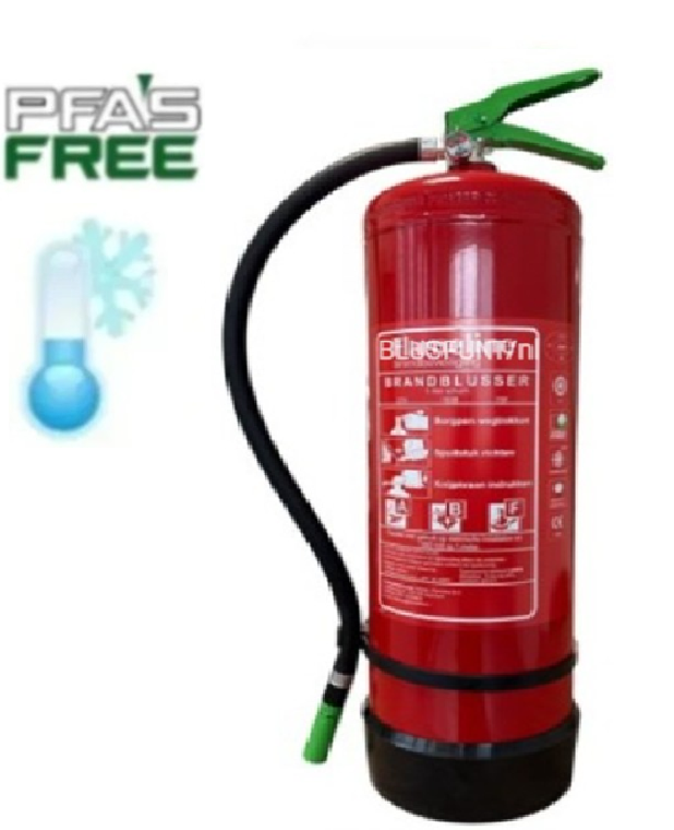 27A-183B-75F 9-liter sproeischuimblusser vorstvrij -30 (ook vetblusser)
