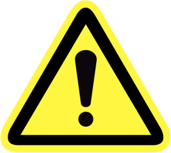 Bord aanduiding gevaar 30x30cm