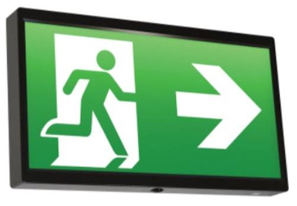 LED vluchtwegverlichting armatuur (BP1Z) incl. accu en pictogrammen IP20