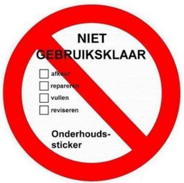 Poederblusser 6-kilo vervangen v.a.